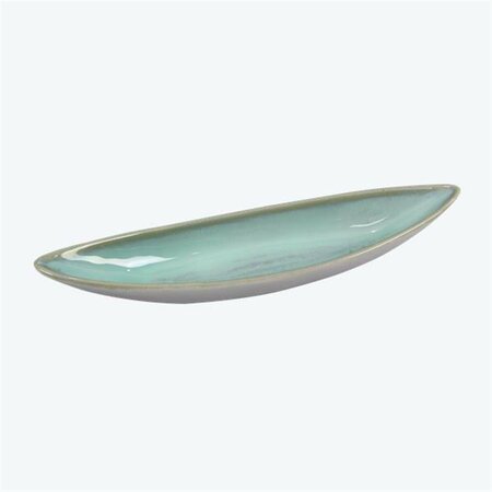 YOUNGS Ceramic Aqua Olive & Cracker Plate - Small 61761